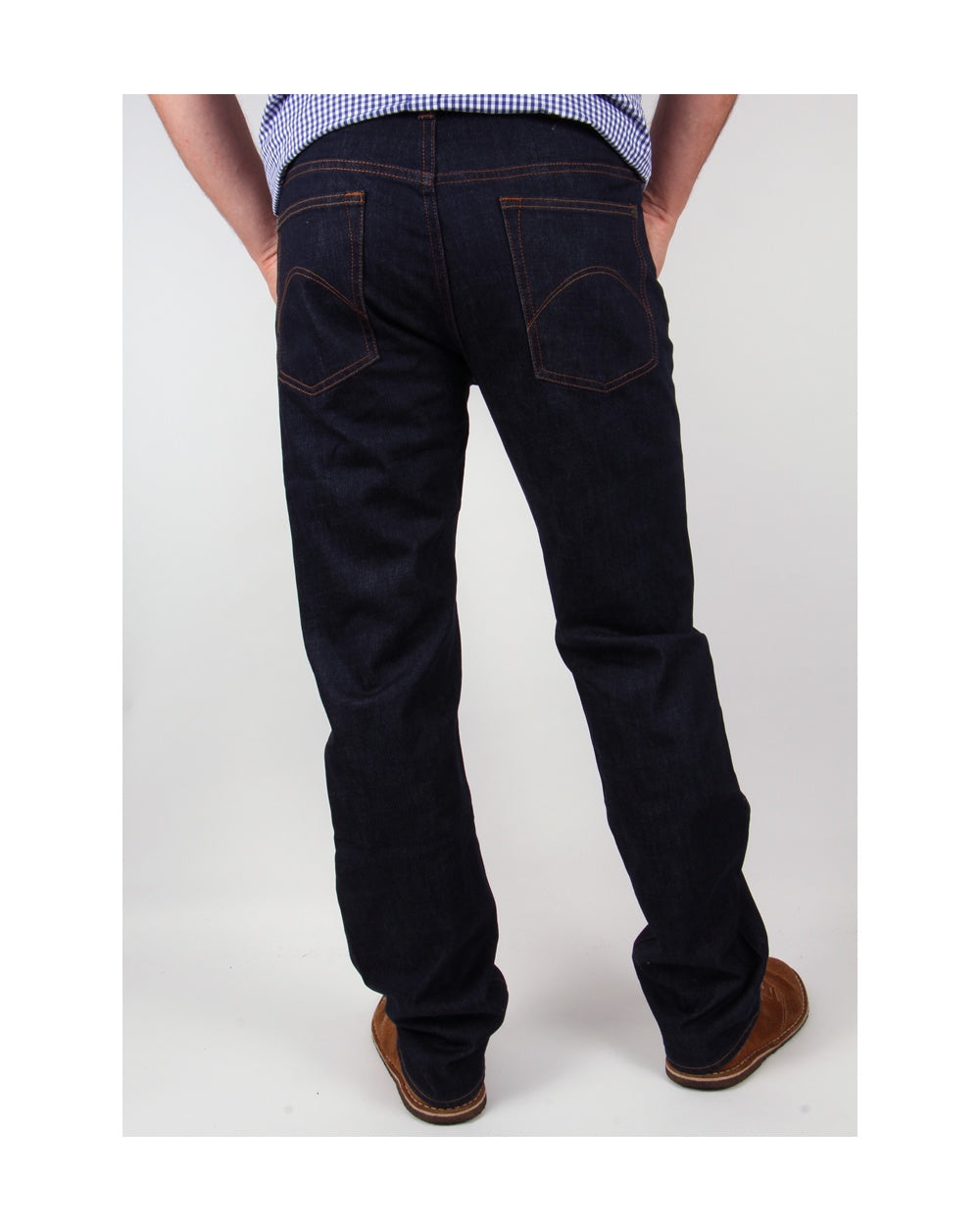 Pretty Green Burnage Regular Straight Fit Jeans Rinse Wash