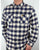 Lyle And Scott Herringbone Check Flannel Over Shirt Ivory/navy