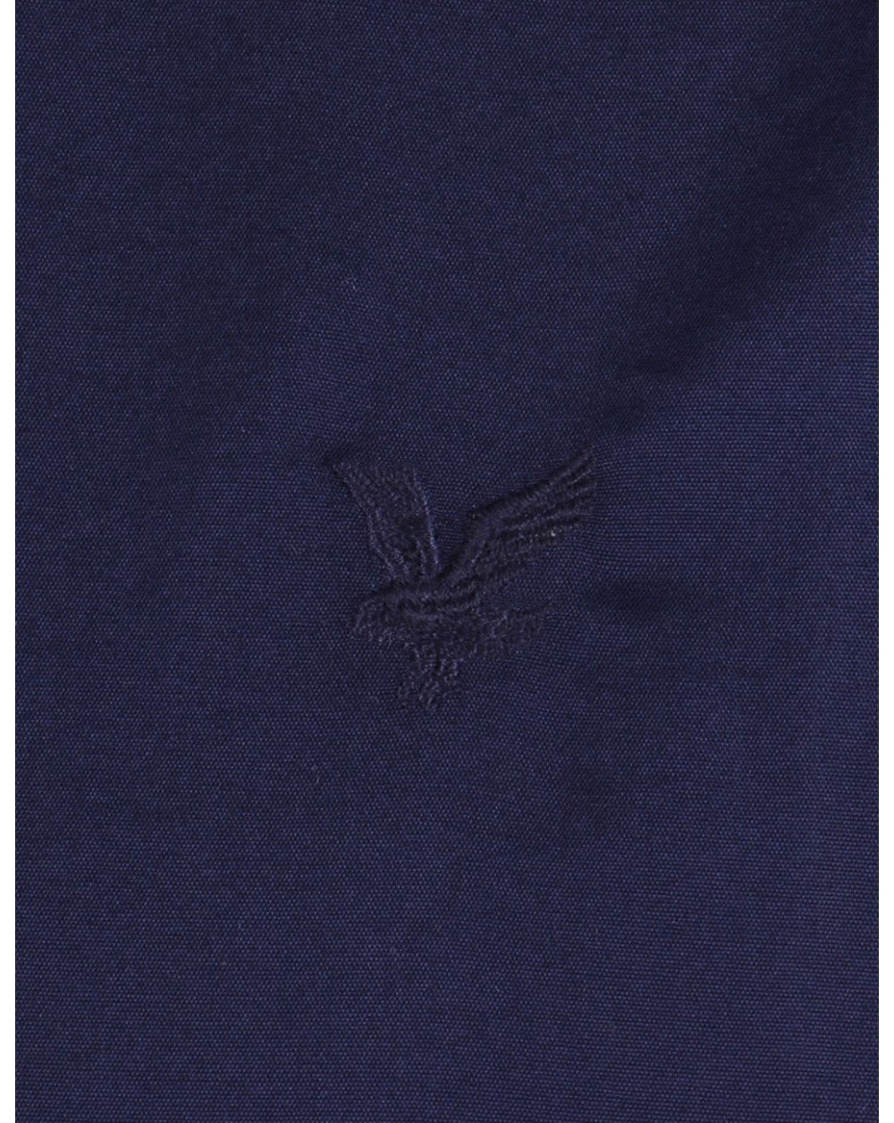 Lyle And Scott Tonal Badge L/s Poplin Shirt Navy Blue
