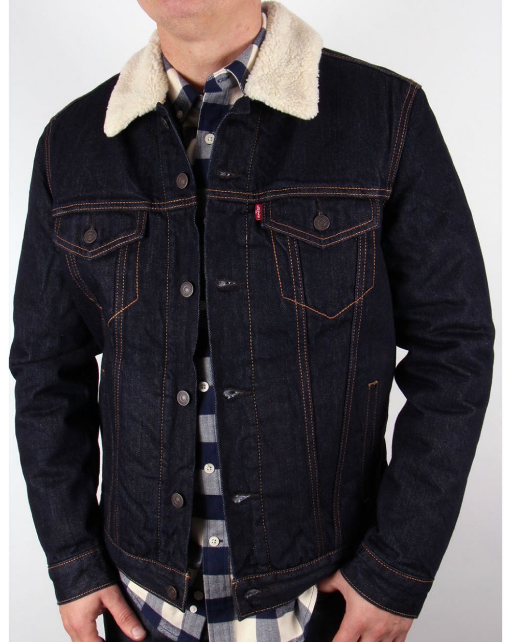 Levis Dark Denim Trucker Jacket