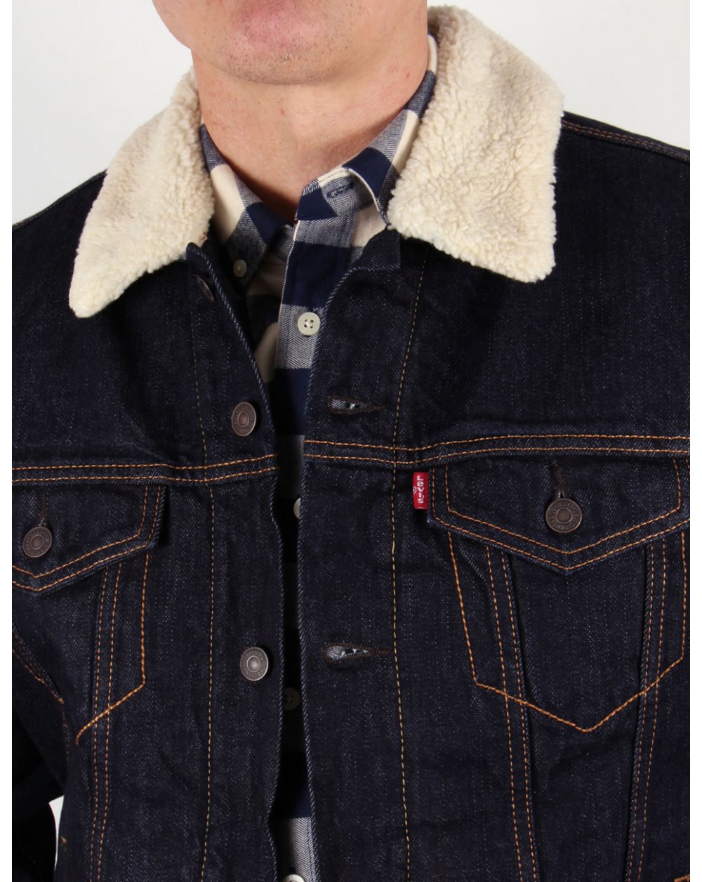 Levis Dark Denim Trucker Jacket