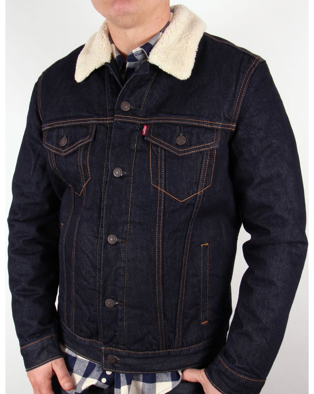Levis Dark Denim Trucker Jacket
