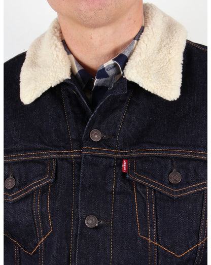 Levis Dark Denim Trucker Jacket