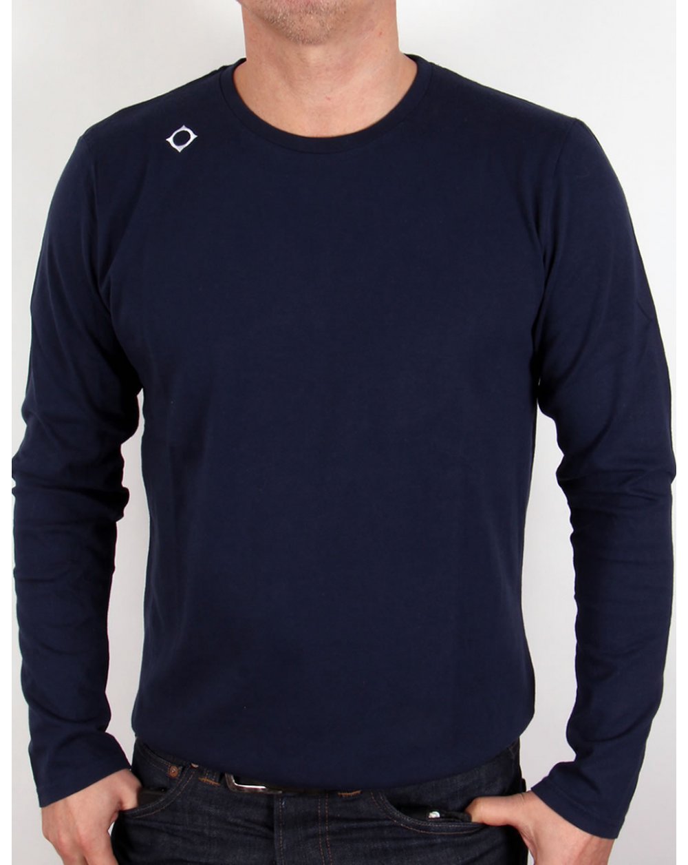 Ma.strum Kit Issue Long Sleeve Crew Neck T-shirt Navy Blue
