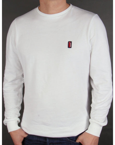 Ellesse Penguin Long Sleeve T-shirt White