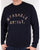 Marshall Artist Country Check Sweatshirt Navy Blue