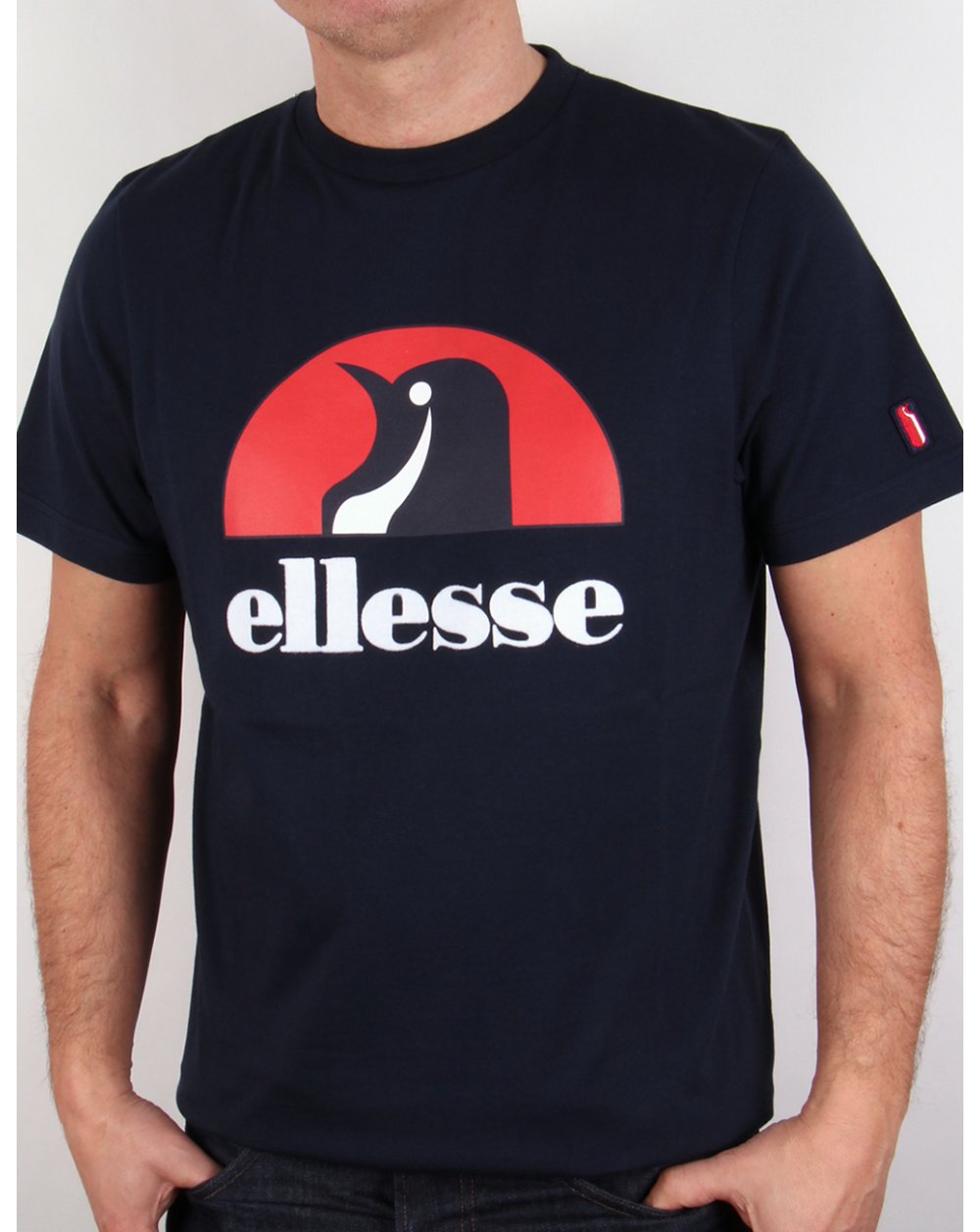 Ellesse Penguin Logo T-shirt Navy Blue