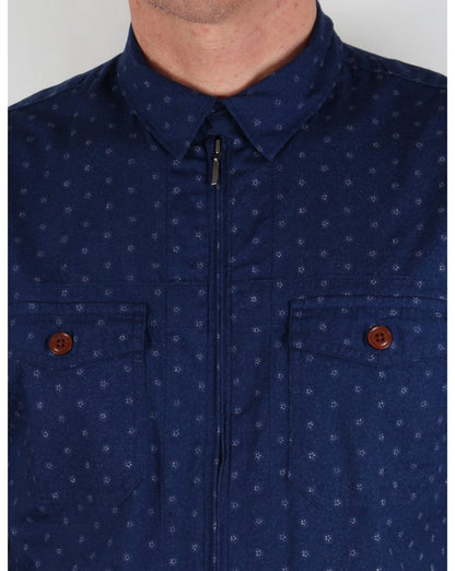 Pretty Green Jackson Shirt Navy Blue