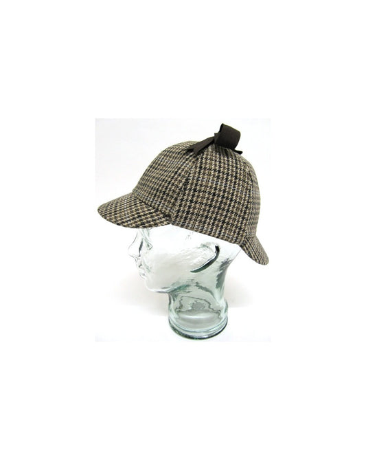 80s Casual Classics Classic Deerstalker Houndstooth Hat Brown