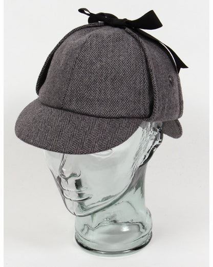 80s Casual Classics Classic Deerstalker Houndstooth Hat Herringbone