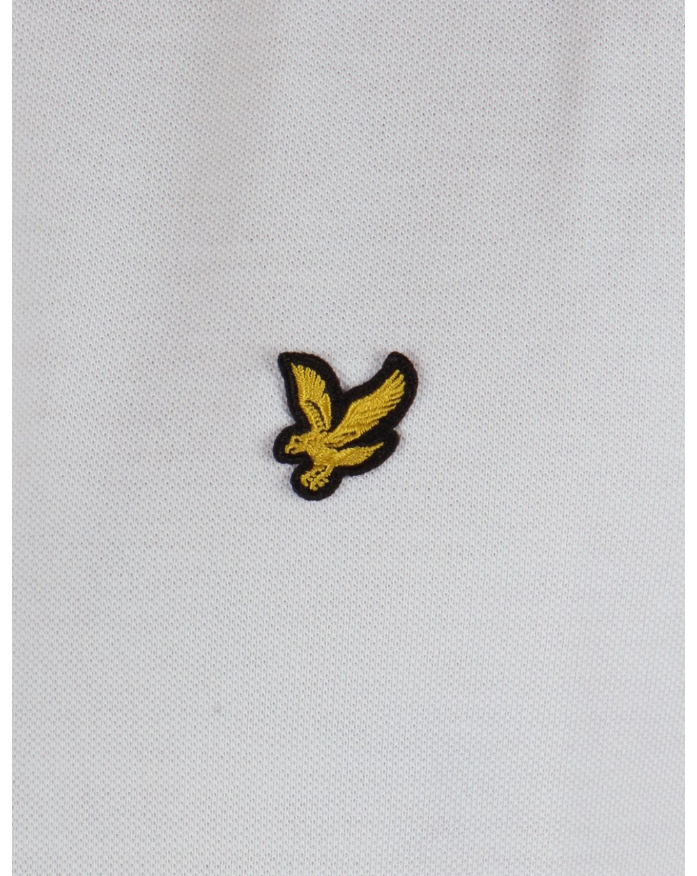 Lyle And Scott Bomber Collar Polo Shirt White