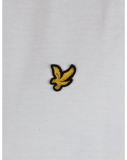 Lyle And Scott Bomber Collar Polo Shirt White