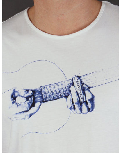 Pretty Green Middle Finger T-shirt White