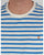 Farah Gieger Striped T-shirt White/Royal Blue