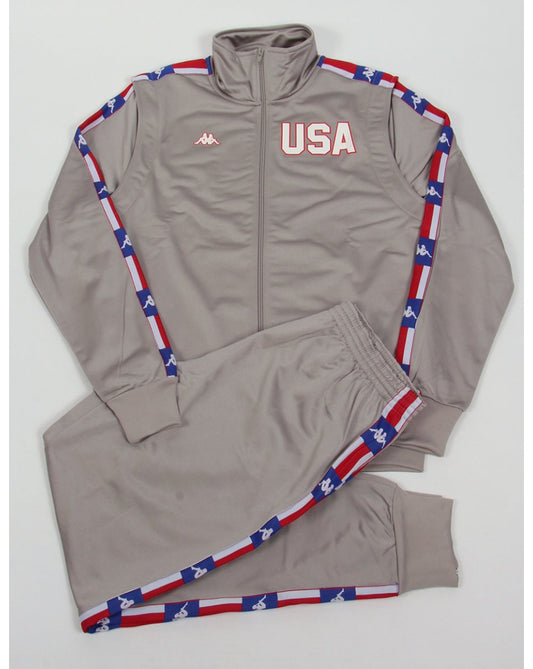 Kappa Robe Di Kappa La84 Usa Olympic Full Tracksuit Silver Grey