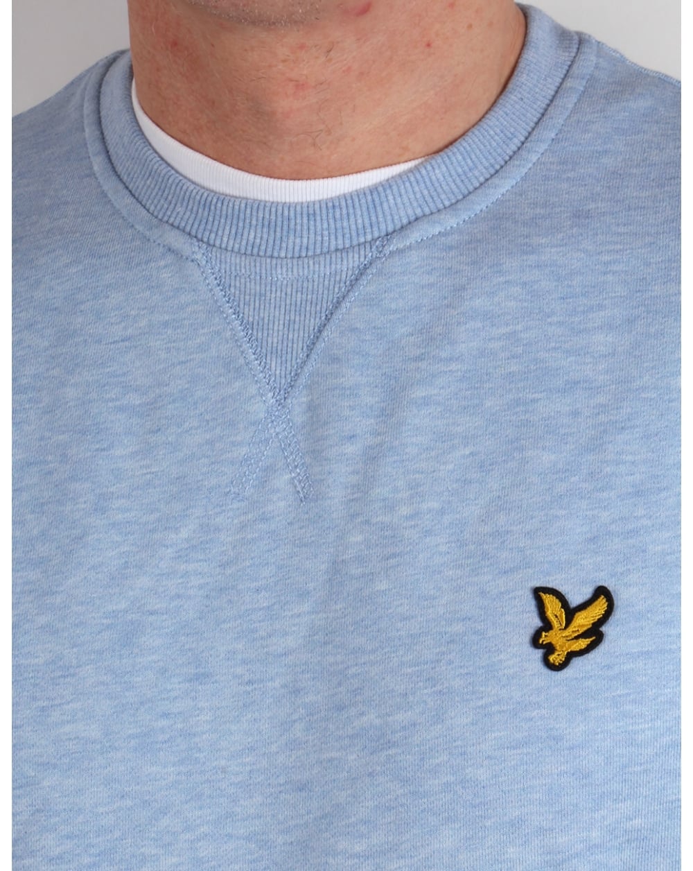 Lyle And Scott Crew Neck Sweatshirt Blue Marl