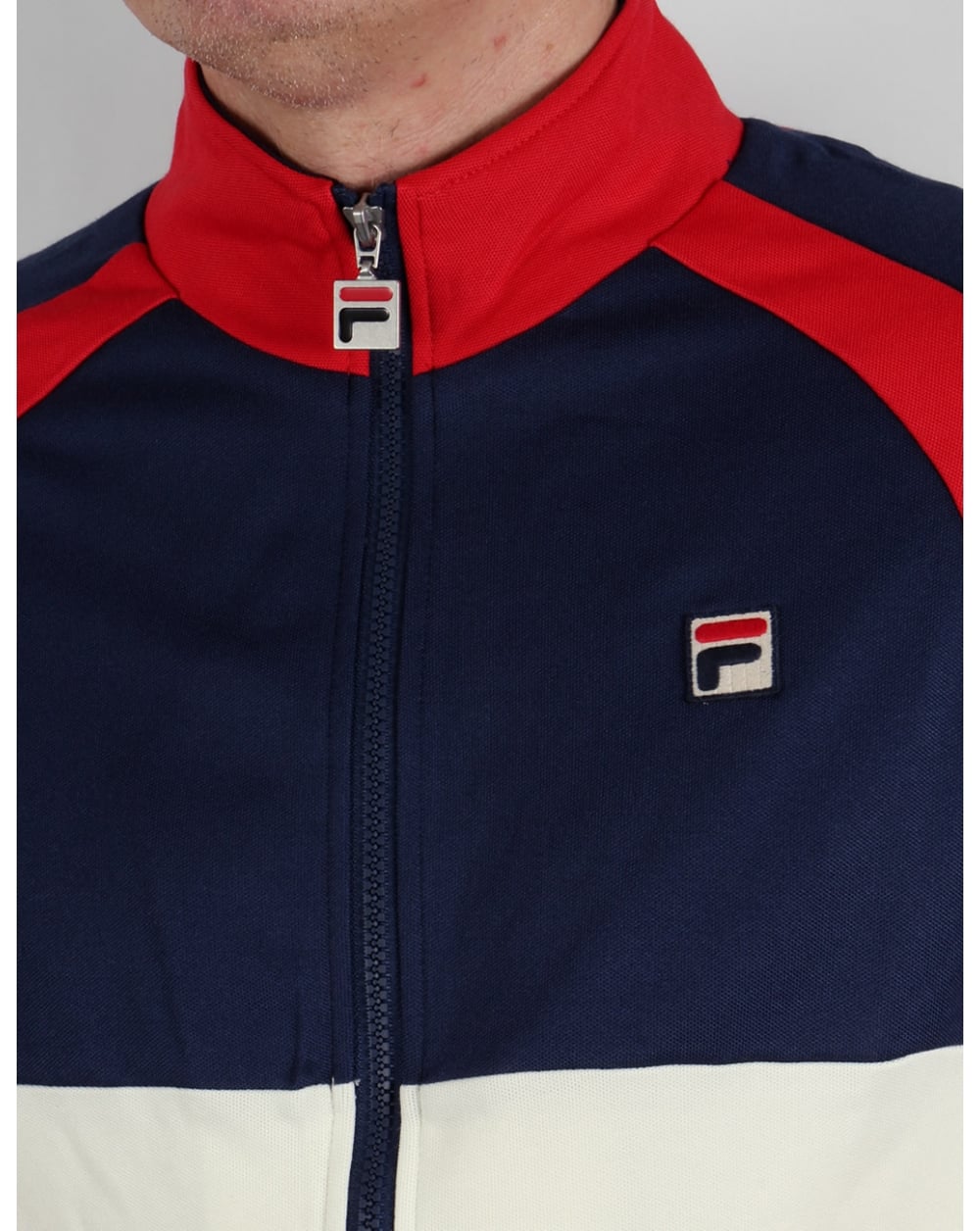 Fila Vintage 70s Original Track Top Navy/red/gardenia