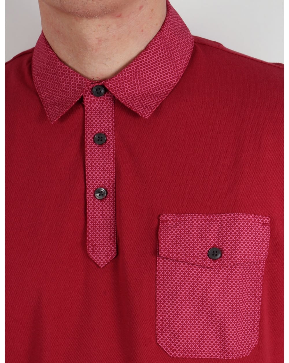 Pretty Green Springfield Polo Shirt Red