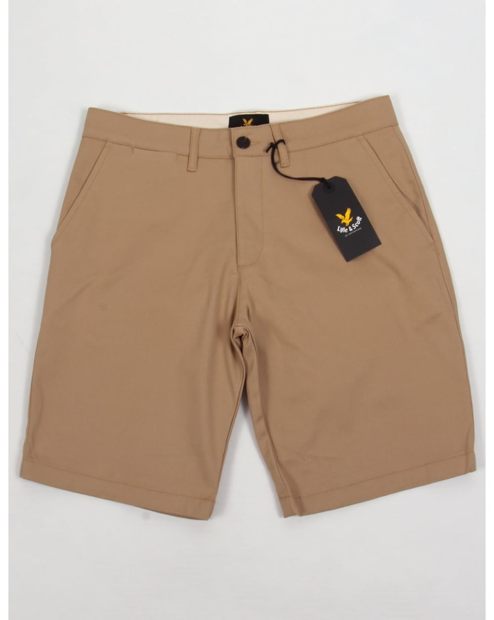 Lyle And Scott Chino Shorts Dark Sand