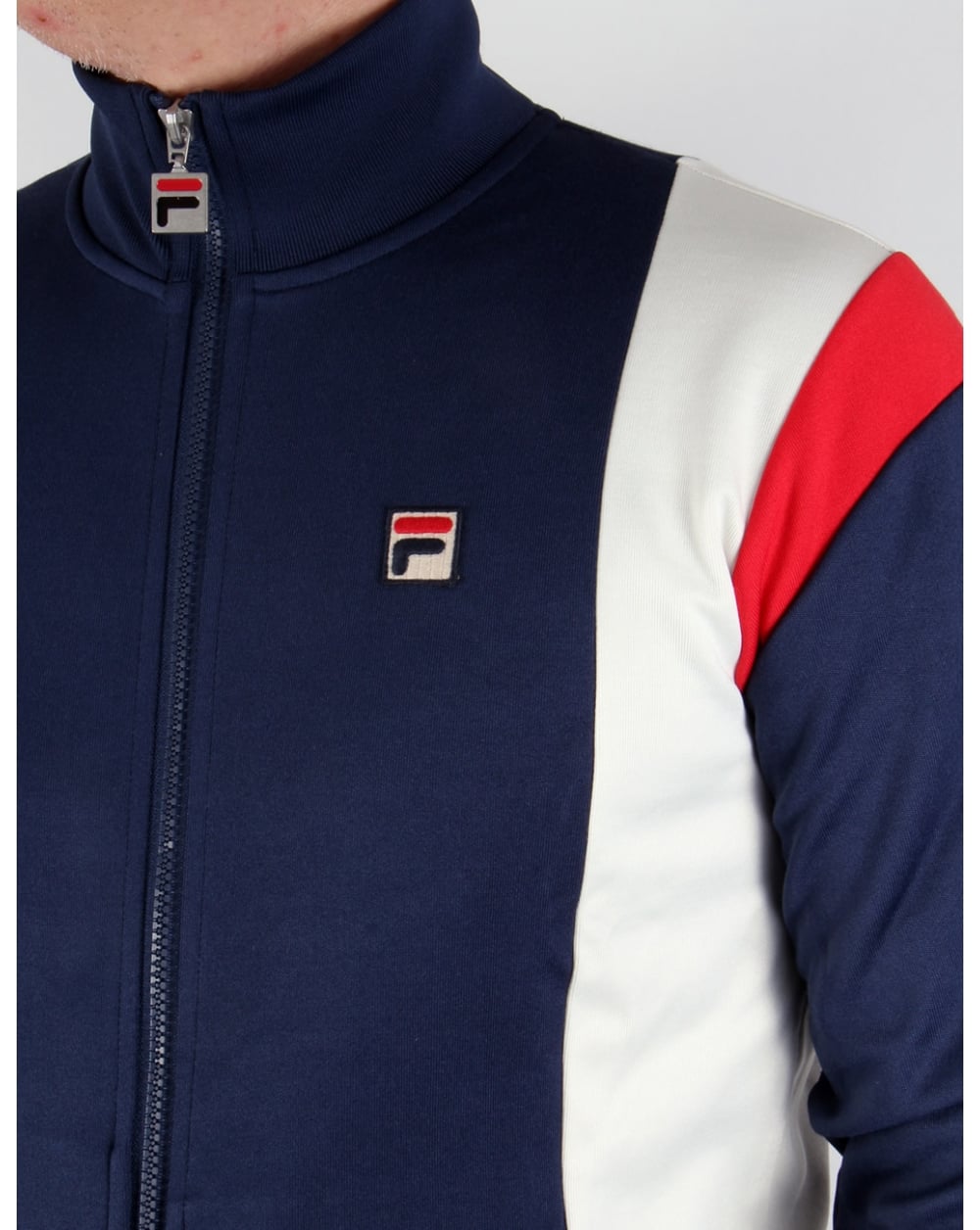 Fila Vintage Fusta Track Top Navy/gardenia/red
