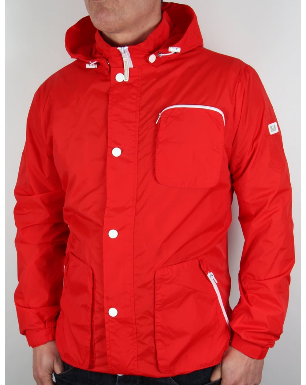 Weekend Offender Chebe Hooded Jacket Chilli Red