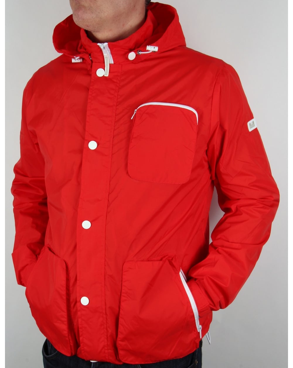 Weekend Offender Chebe Hooded Jacket Chilli Red