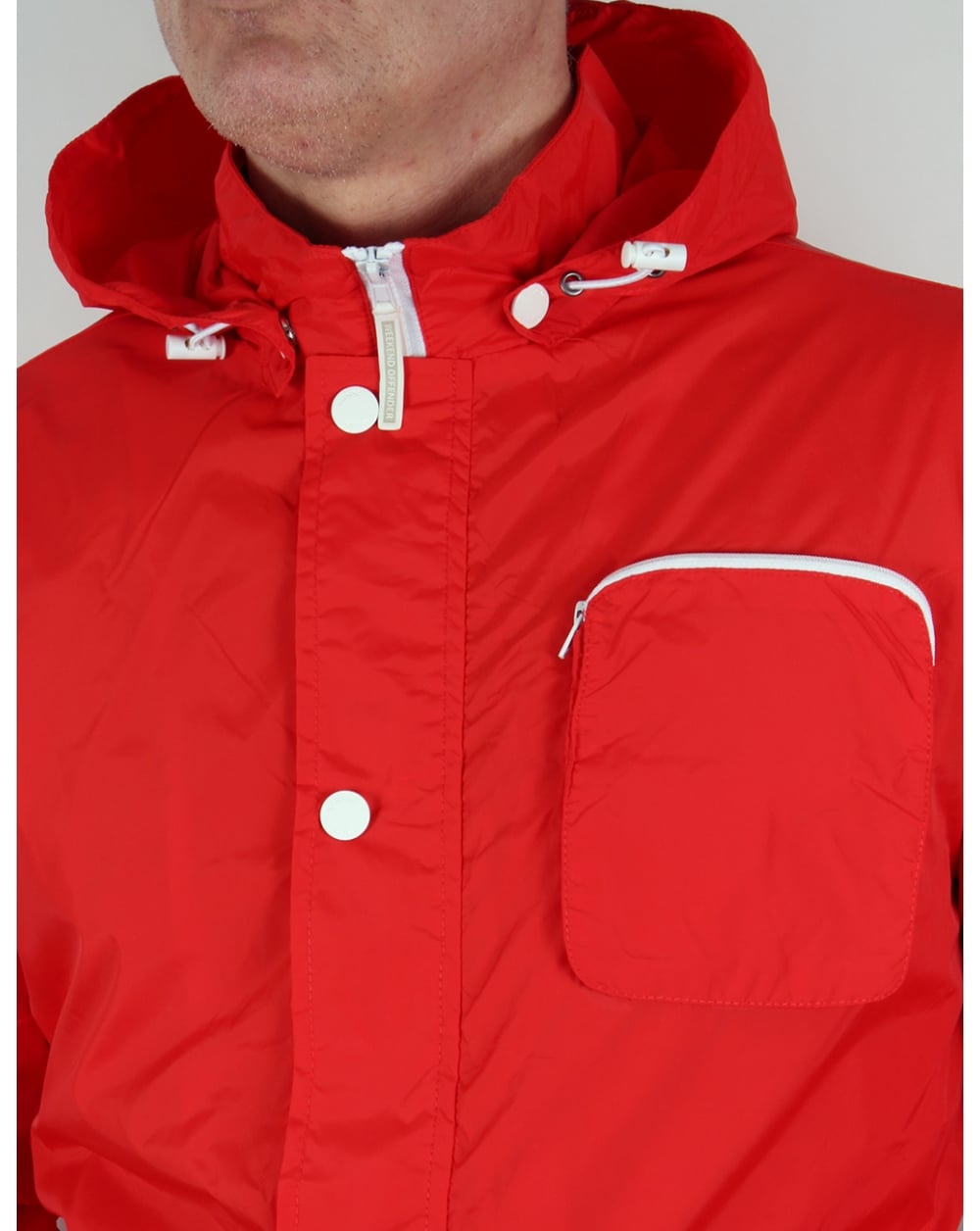 Weekend Offender Chebe Hooded Jacket Chilli Red