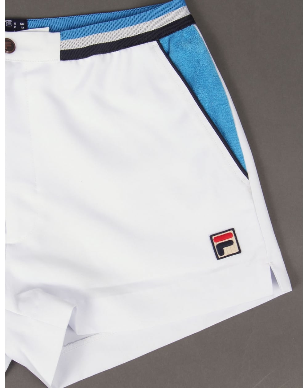 Fila Vintage Mk2 Settanta Shorts White/ocean Blue/navy