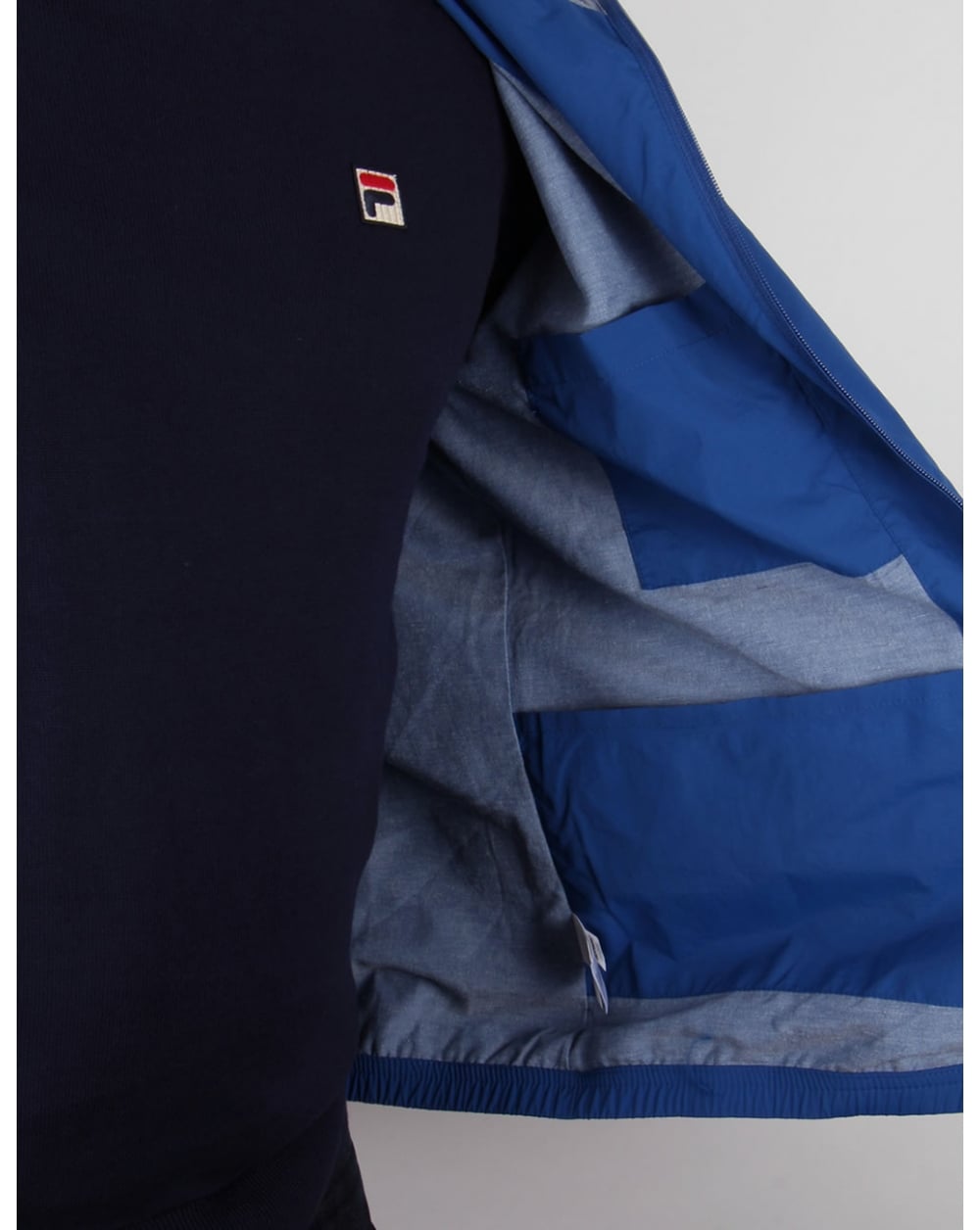 Fila Vintage Farro Hooded Jacket Italia Blue