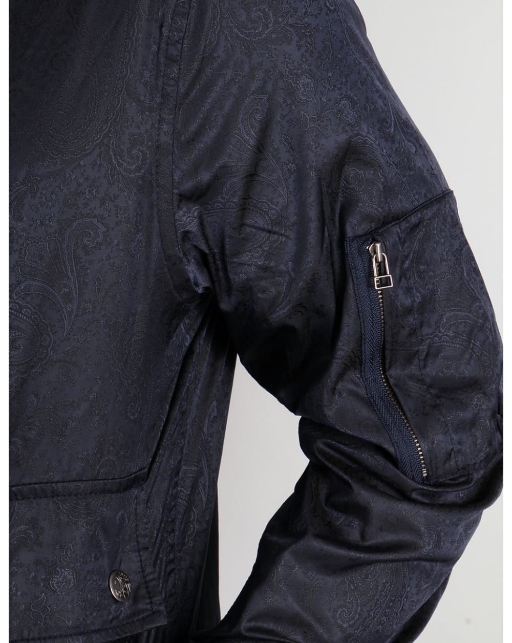 Pretty Green Wren Paisley Jacket Navy