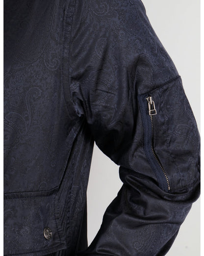 Pretty Green Wren Paisley Jacket Navy