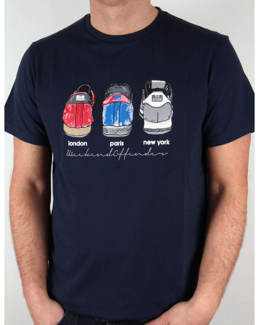 Weekend Offender Heels T-shirt Navy Blue