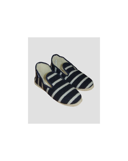 Armor-lux Wool Slippers Navy/ecru