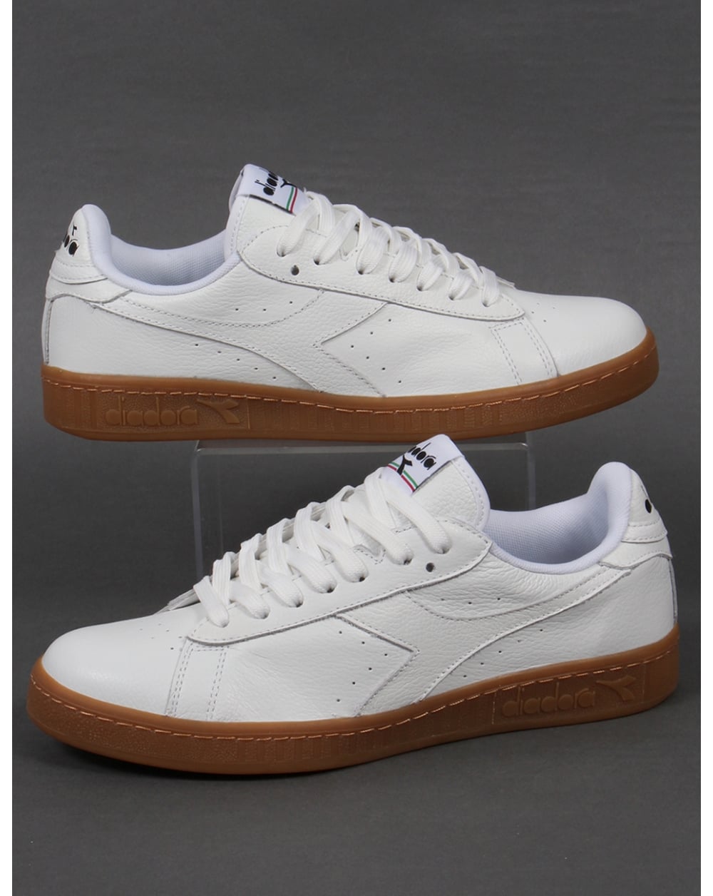 Diadora Game Low Trainers White/Gum