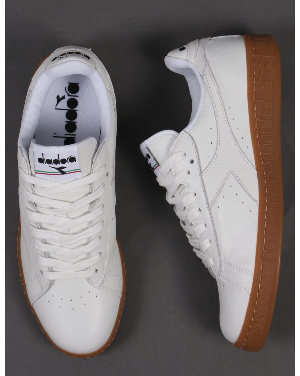 Diadora Game Low Trainers White/Gum