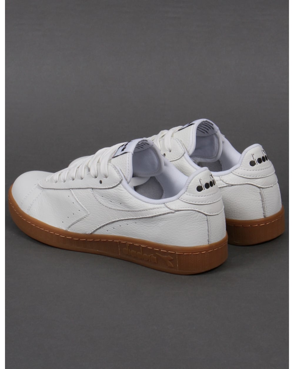 Diadora Game Low Trainers White/Gum