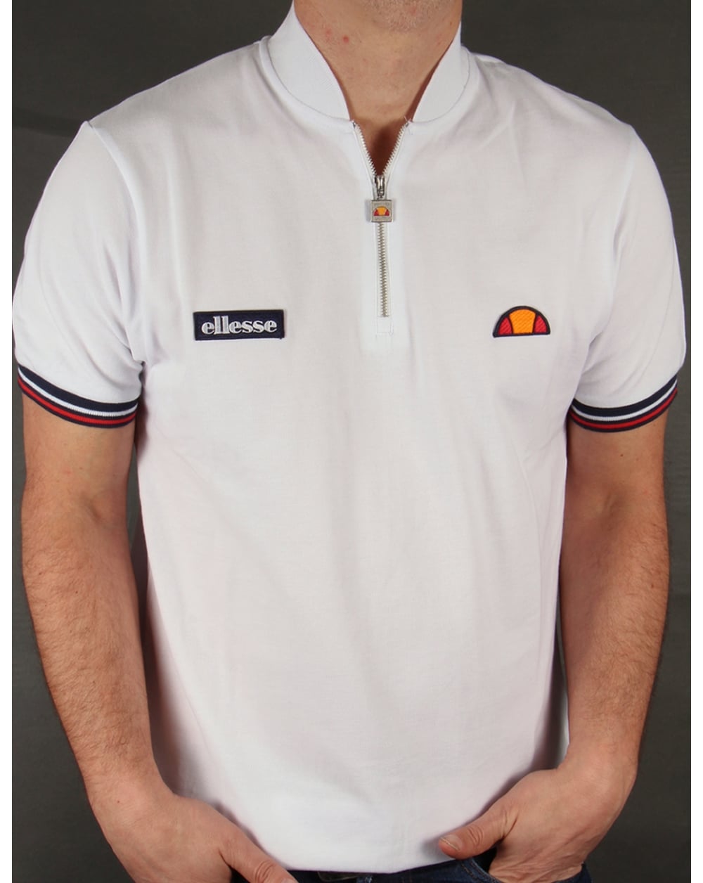 Ellesse Vipiteno Zipped T-shirt White