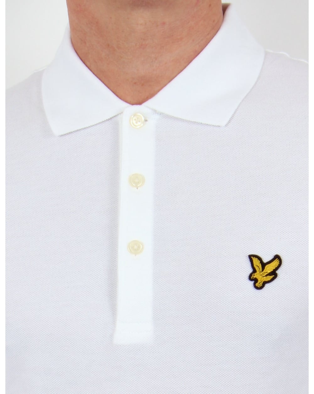 Lyle And Scott Long Sleeve Polo Shirt White