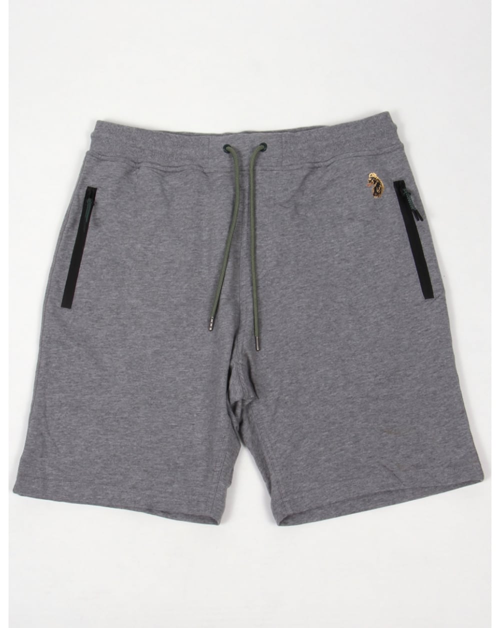 Luke Silver Jogger Shorts Light Grey Marl
