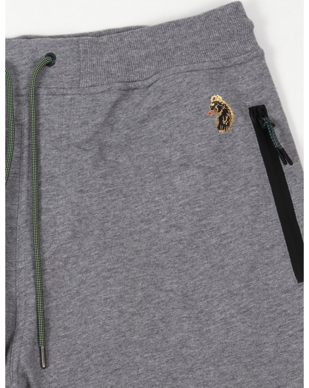 Luke Silver Jogger Shorts Light Grey Marl