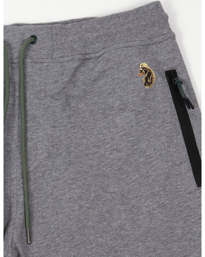 Luke Silver Jogger Shorts Light Grey Marl