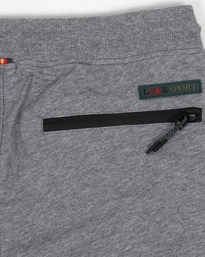 Luke Hiho Track Bottoms Light Grey Marl