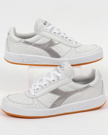 Diadora Borg Elite Trainers White/Silver
