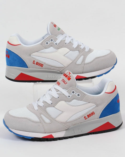 Diadora S8000 Premium Italy Trainers White/Micro Blue