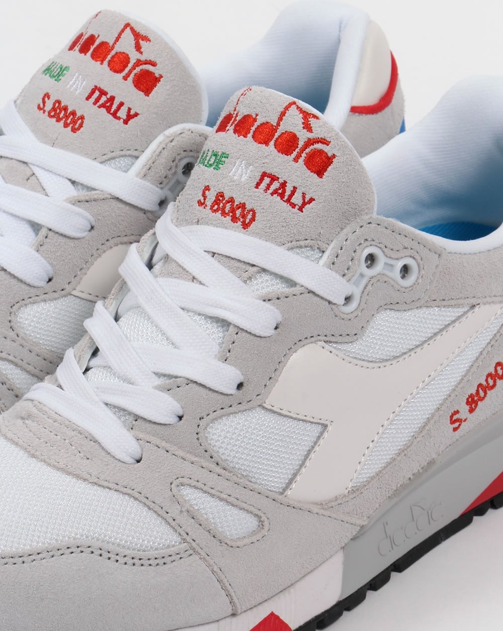 Diadora S8000 Premium Italy Trainers White/Micro Blue