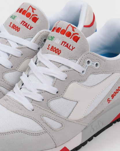 Diadora S8000 Premium Italy Trainers White/Micro Blue
