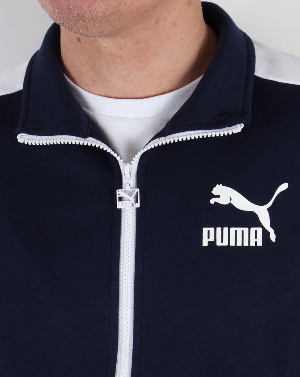Puma T7 Track Top Navy/white