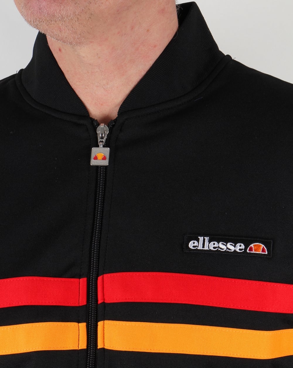 Ellesse Rimini 2 Track Top Black/red/orange