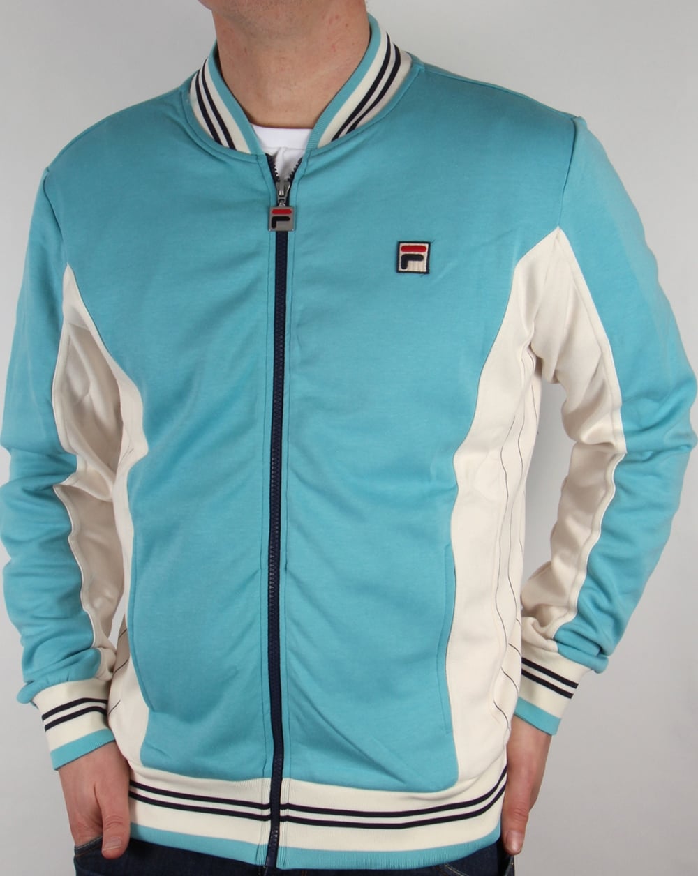 Fila Vintage Mk1 Settanta Track Top Eggshell Blue/Gardenia