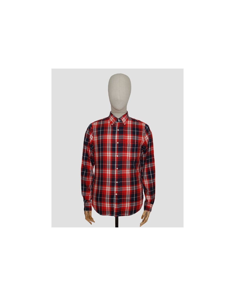 Gant Rugger Windblown Twill Check Shirt Red